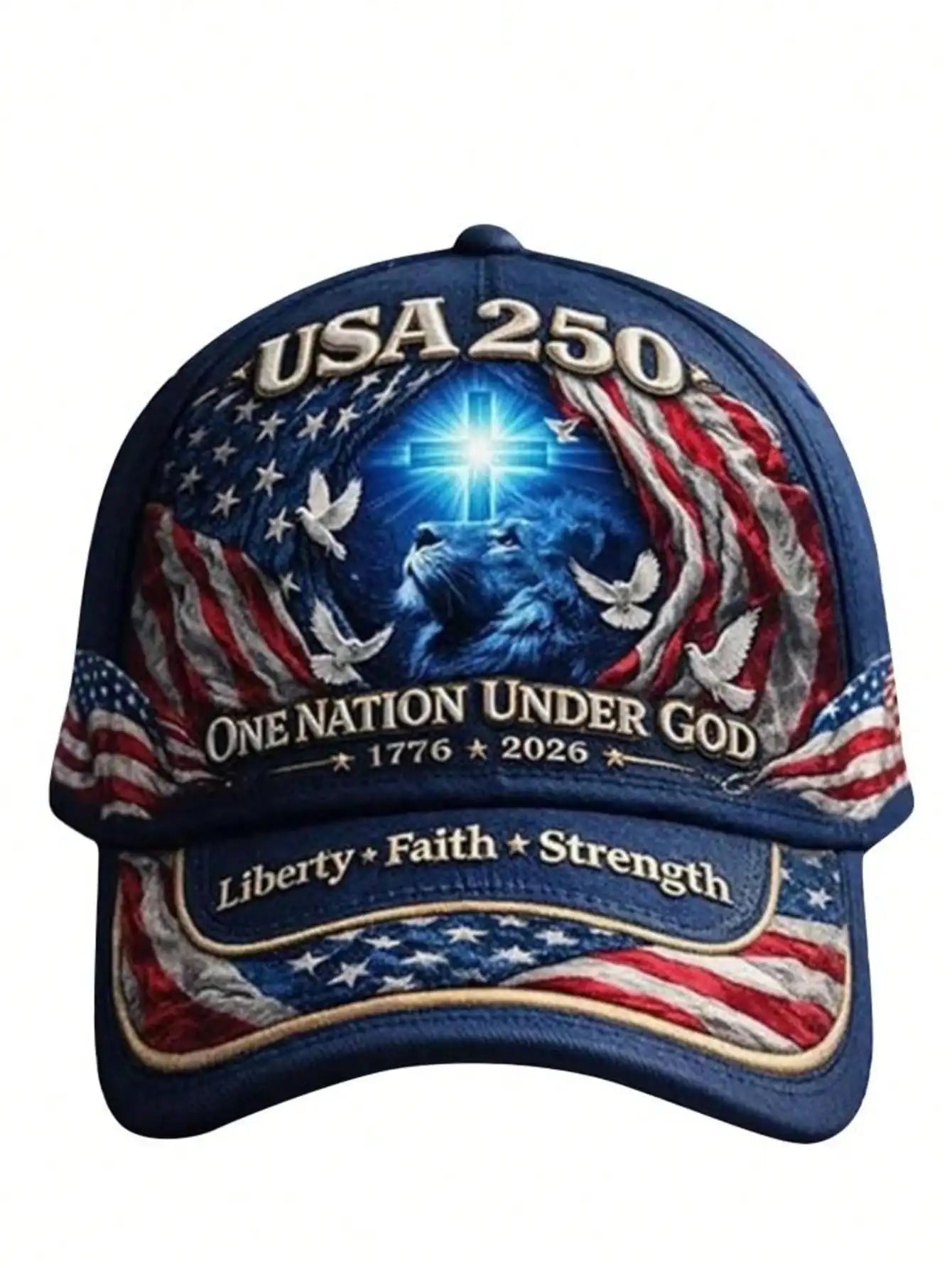 USA 250th Anniversary Lion of Judah Baseball Cap
