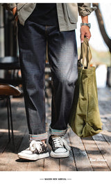 MADEN 13.5oz Heavyweight Selvedge Raw Denim Straight Jeans