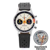 Sugess Watch of Men Chronograph Mechanical Wristwatches with Seagull ST19 Swanneck Movement Pilot Sapphire Crystal Racing V2 New