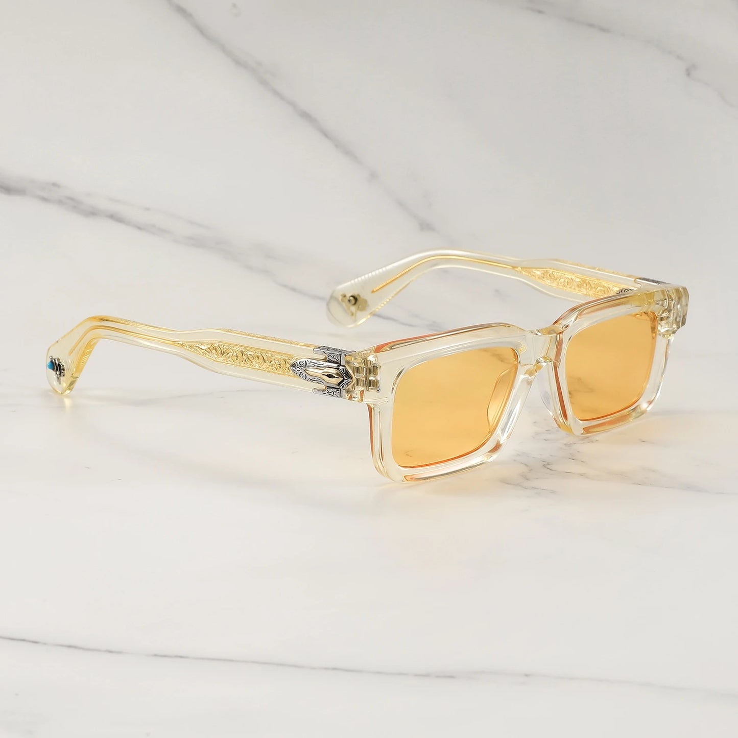 PRILEY Belvedere Vintage Square Sunglasses for Men & Women