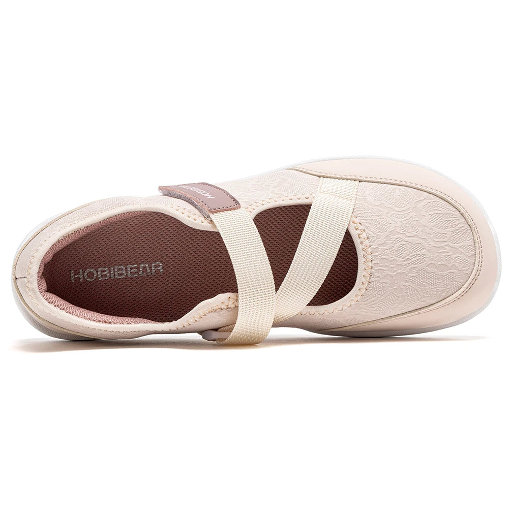 HOBIBEAR Wide-Toe Mary Jane Flats | Barefoot Ballet Shoes