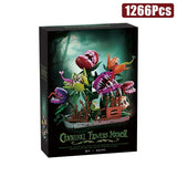 Creative 1266Pcs Carnivorous Plant Manor Building Blocks MOC Man-eating Flower Garden Bricks Home Decoration Toys Children Gift