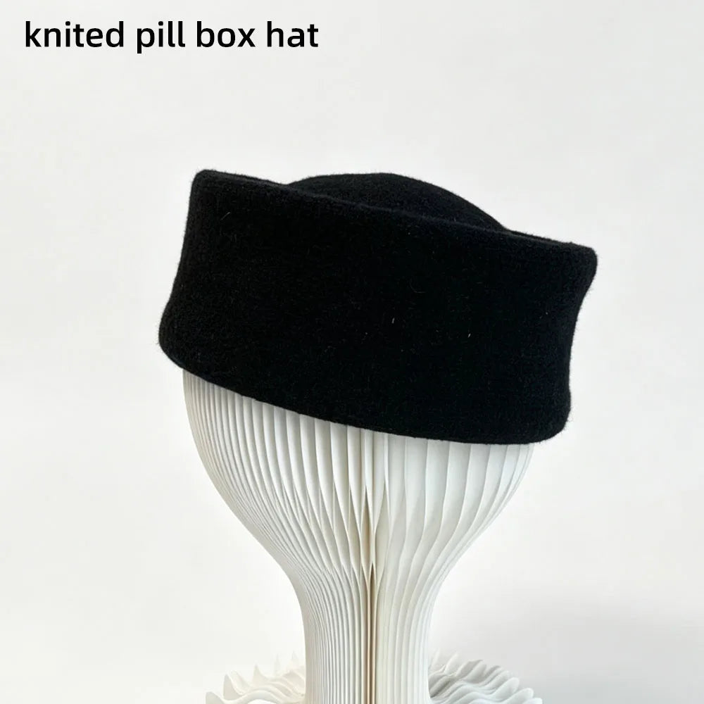 Women's Bow Cloche Hat with Roll-Up Brim