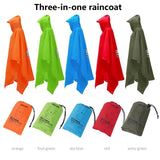 Men's Waterproof Hooded Raincoat – All-Weather Poncho