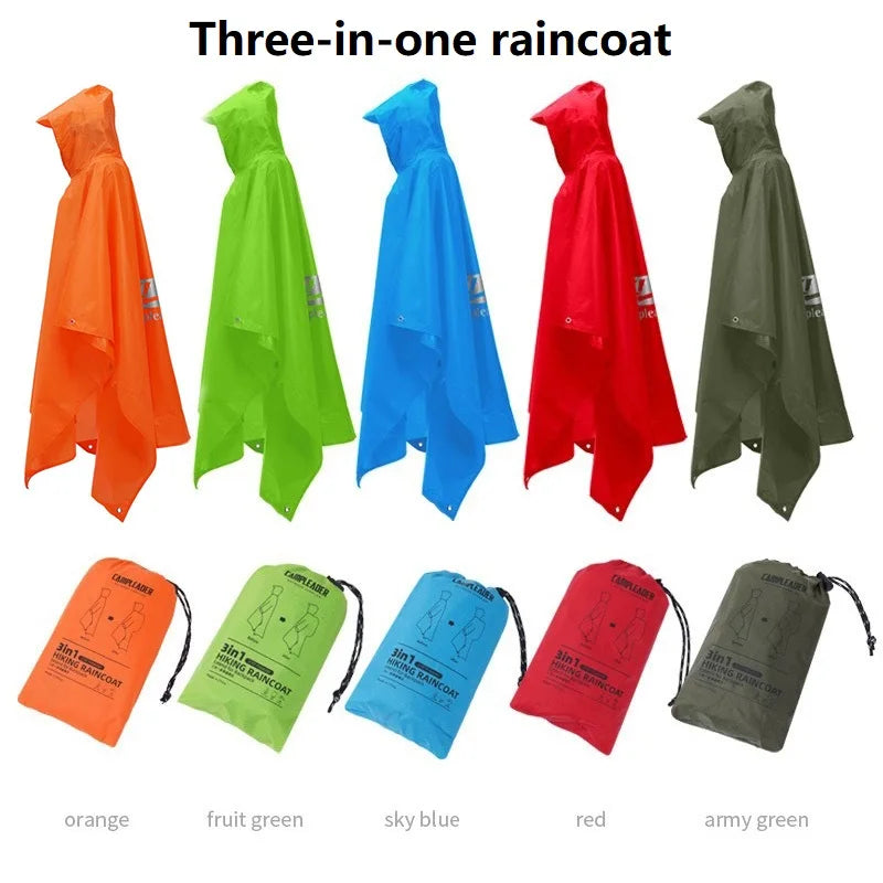 Men's Waterproof Hooded Raincoat – All-Weather Poncho