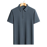 Men's Breathable Mesh Polo Shirt – Ice Silk Summer Top