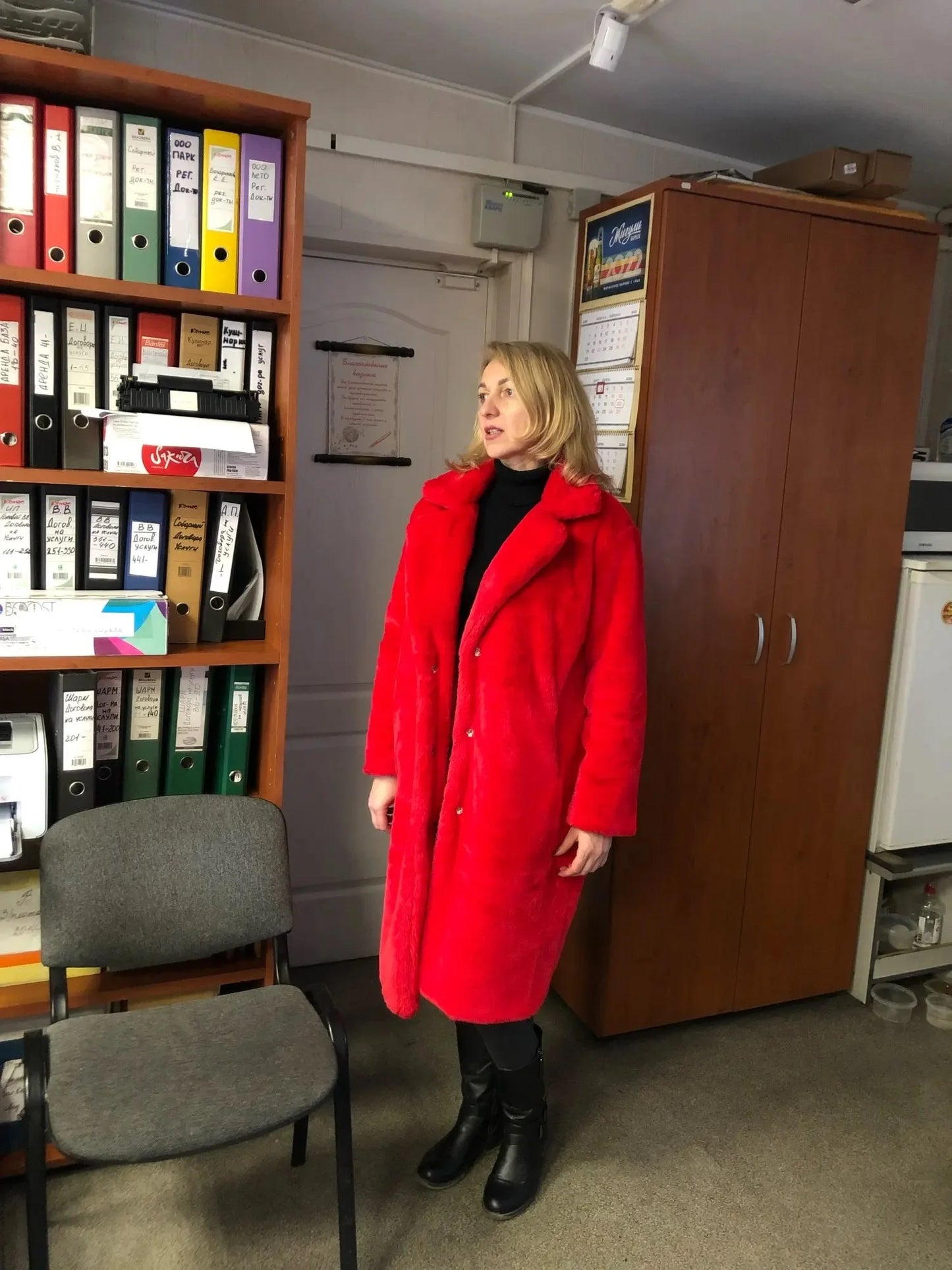 Luxury Faux Rabbit Fur Winter Overcoat