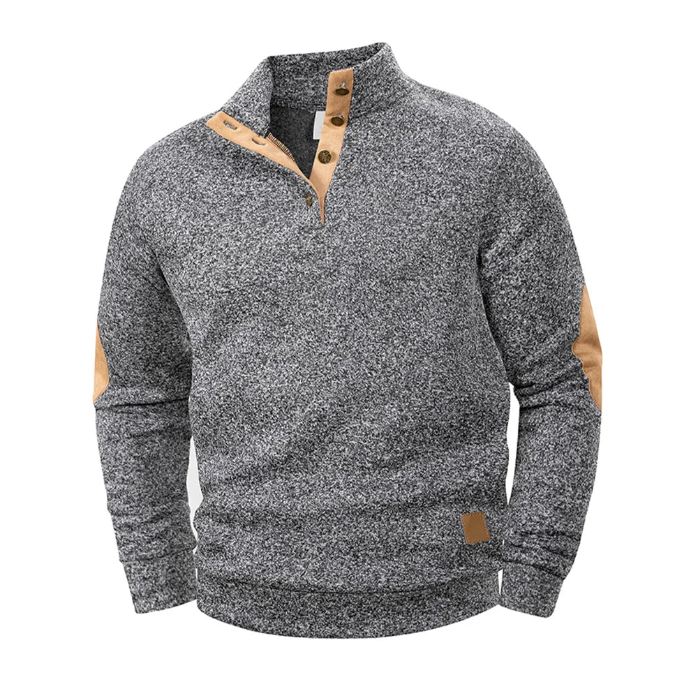 Men’s Casual Henley Pullover