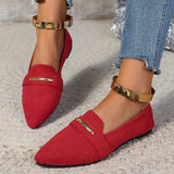 2026 Summer Loafers Flats Pointed Toe Casual Women Shoes New Comfortable Walking Mujer Zapatos:Wear-resisting