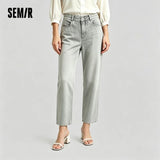 Women's Soft Denim Mid-Rise Wide-Leg Jeans