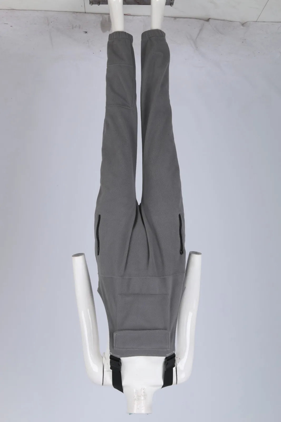 Fleece Bib Overalls - Adjustable Warm Winter Fuzzy Jumpsuit & Ski Pants