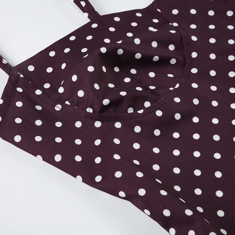 Y2K Polka Dot Mini Dress