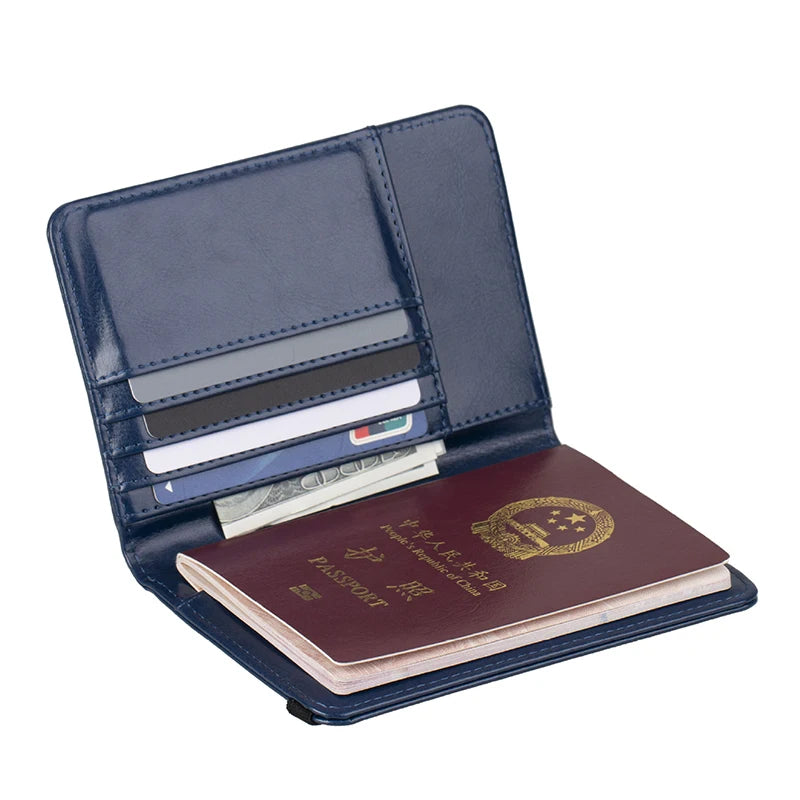 USA Passport Cover PU Leather, Personalized American Passport Holder for Men & Women, US Travel Document Case