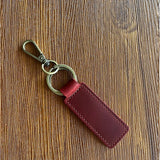 Free Customized Fashion Women Genuine Leather Keychain Vintage Creative Pendant Handmade Small Gift DIY Present Car Key Chain
