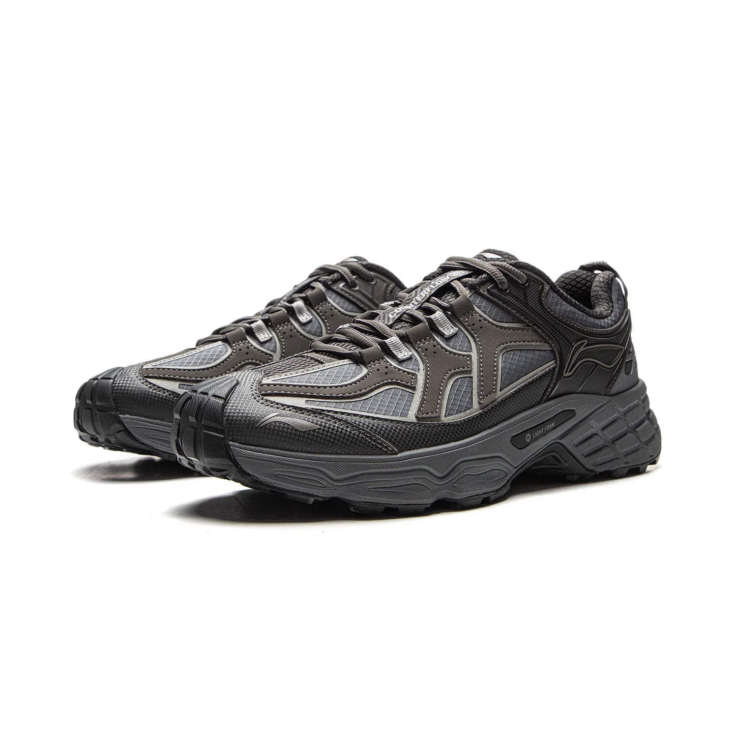 Li-Ning Unisex CLY SHADE Outdoor Hiking Shoes LIGHT FOAM Cushioning Soft Reflective LiNing Casual Sneakers AHTV033