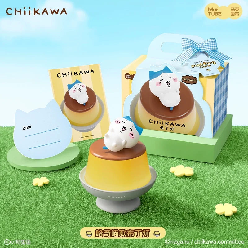 Chiikawa Pudding Lamp Kawaii Hachiware Usagi Desktop Ornament Toy Birthday Gift Anime Fans Bedroom Bedhead Atmosphere Lighting