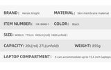 Heroic Knight Men's Backpack Waterproof Roll Top Backpack Women Travel Expandable USB Charging Large Capacity Laptop Bag Mochila