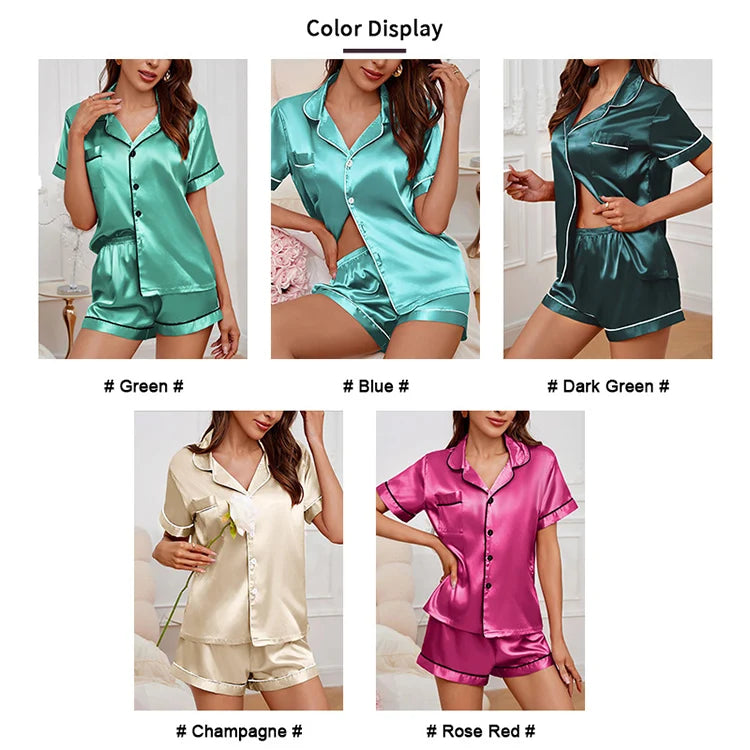 Women’s Luxurious Satin Pajama Set