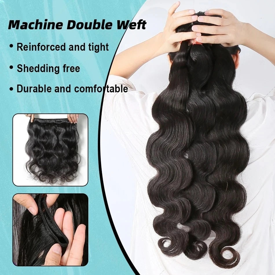 30-Inch Premium Body Wave Human Hair Bundles