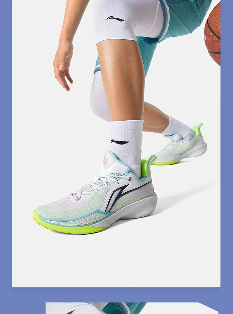 Li-Ning Men's SHINING 2 Professional Basketball Shoes LIGHT FOAM PLUS Breathable Cushion Wearable LiNing Sneakers ABAV009
