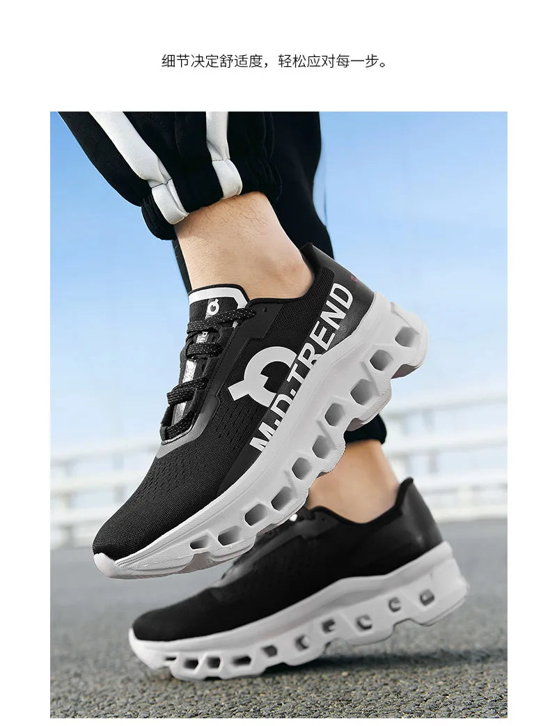 2026 Air Cushion Running Shoes Jogging Marathon Men Sports Breathable Lightweight Women's Comfortable Nonskid Leisure Sneakers