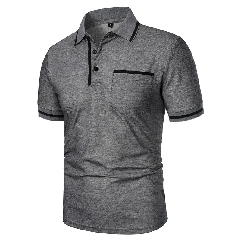 Men's Short Sleeve Knit Polo Shirt