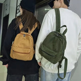 Mini Canvas Backpack – Vintage Unisex Rucksack