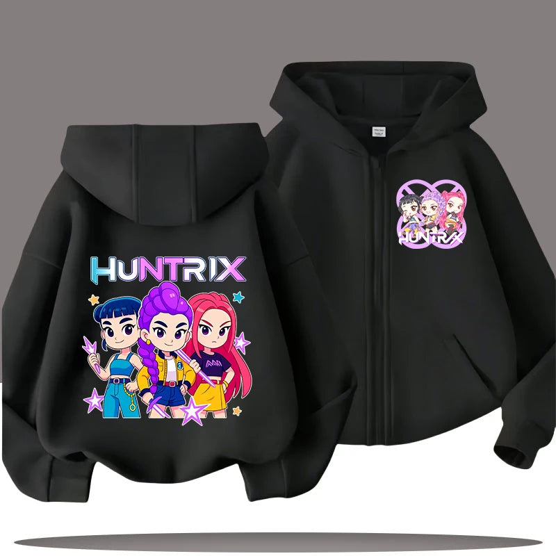 Demon Hunters Kids' Hooded Zip Jacket