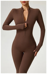 High-Performance Long Sleeve Yoga Jumpsuit
