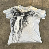 Y2K Grunge Oversized Skull Graphic Tee