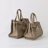 Luxury Brand Silver Buckle Women Bags Genuine Leather Handbags Women Shoulder Bags Cowhide Autumn Winter New Square Women Totes