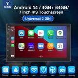 ESSGOO 7"/9"/10" Double Din Car Stereo | Android 14 | CarPlay & Auto