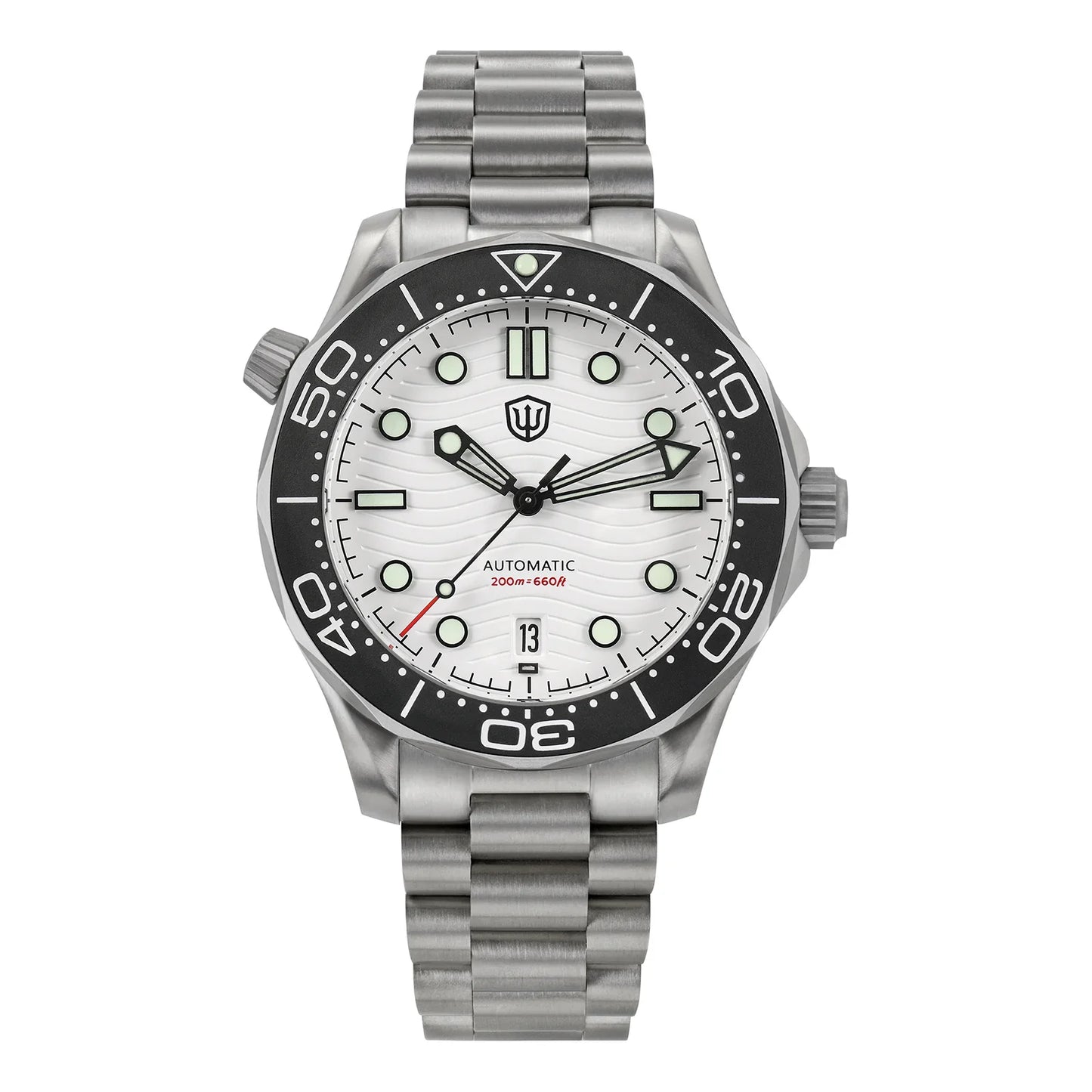 Watchdives WD007 V4 42mm Watch PT5000 Automatic Movement Titanium NTTD Wristwatch Domed Sapphire Crystal C3 Super Luminous Watch