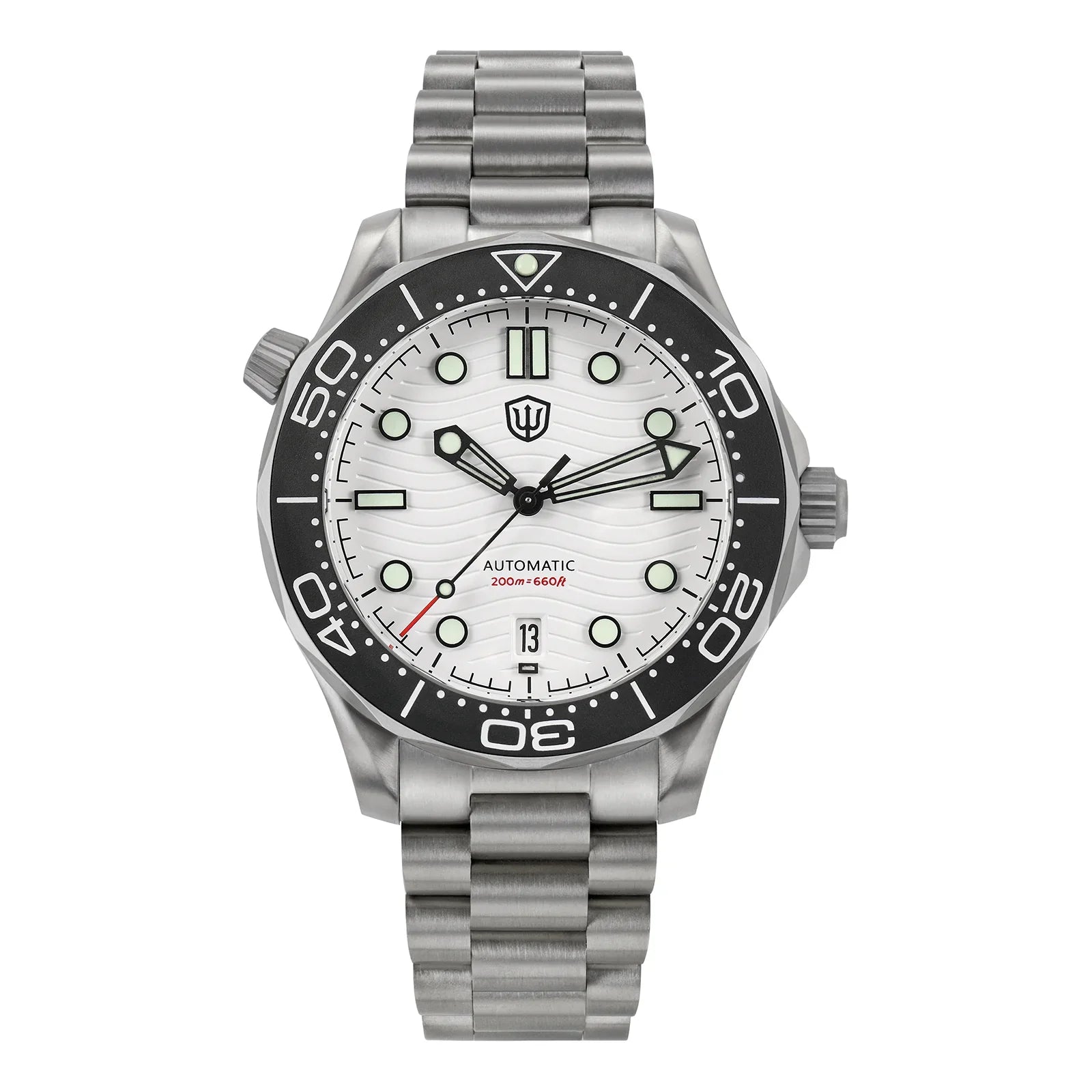 Watchdives WD007 V4 42mm Watch PT5000 Automatic Movement Titanium NTTD Wristwatch Domed Sapphire Crystal C3 Super Luminous Watch