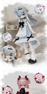 Meki Final Blessing Series 1/8 BJD Blind Box Mystery Box Toys Cute Action Anime Figure Kawaii Model Gift