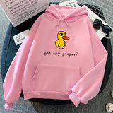 The Duck Song "Got Any Grapes" Printed Hoodie