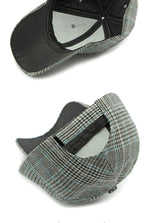 Unisex Checkered Baseball Cap with Adjustable Strap
