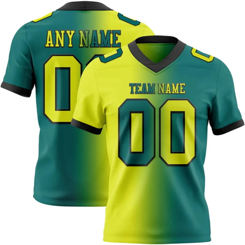 Custom Name Team Jersey Top Breathable Graffiti Soccer Football Jersey 3DPrint Harajuku Summer Streetwear Short Sleeves T-Shirts