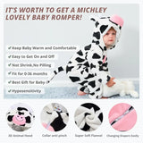 Plush Hooded Baby Winter Romper