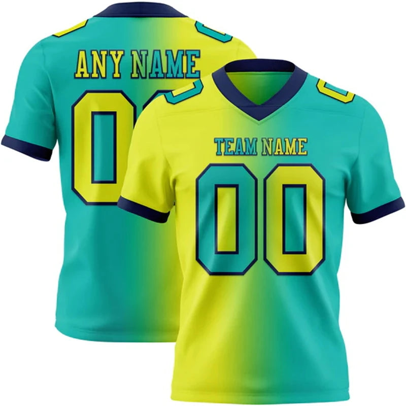 Custom Name Team Jersey Top Breathable Graffiti Soccer Football Jersey 3DPrint Harajuku Summer Streetwear Short Sleeves T-Shirts
