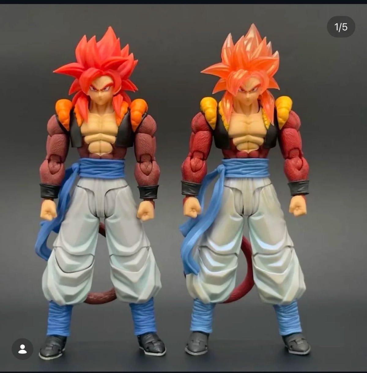 IN-STOCK KAMIONE Action Figure SSJ4 Gogeta Dragon Ball GT 3.0 Figures Super Saiyan 4 Gogeta Anime Figurine Collection Model