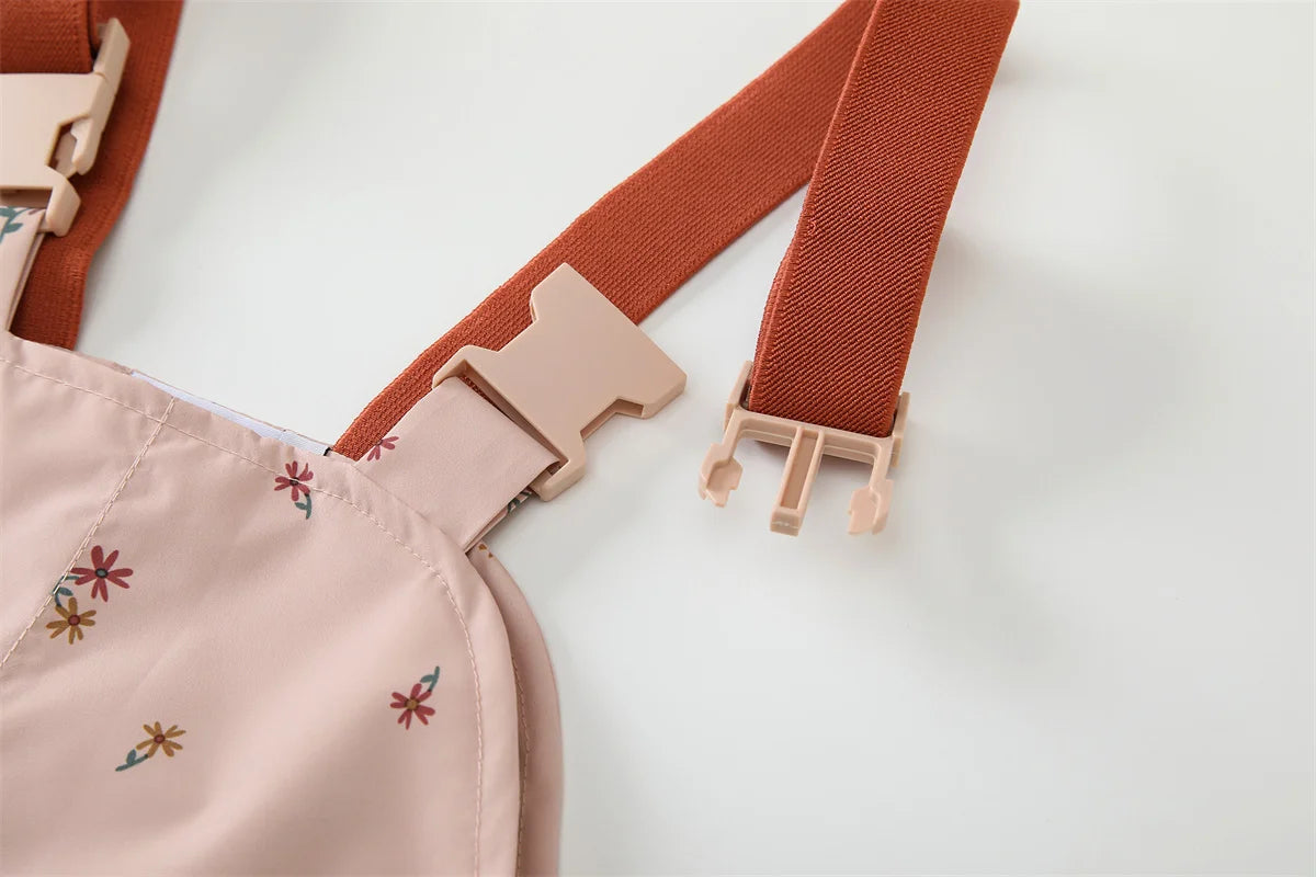 HONEYKING Children's Clothing Sets Raincoat Suit Baby Waterproof Overalls Pants Girls Jumpsuit For Kids Jacket And Trousers Set