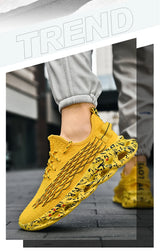 Men's Breathable Mesh Lace-Up Sneakers