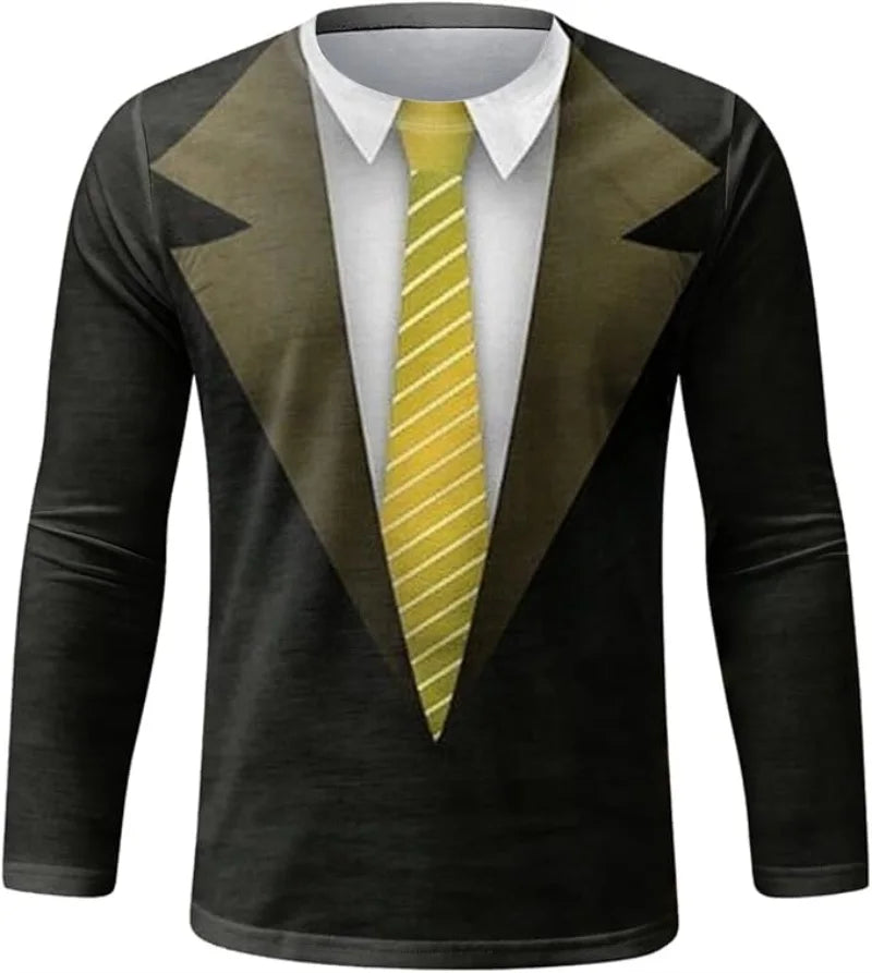 Dapper Gentleman Graphic Long Sleeve Tee