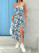Daisy Leopard Print Maxi Dress