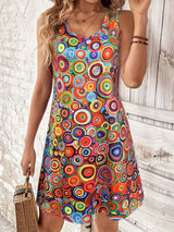 Women's Printed A-Line Summer Dress