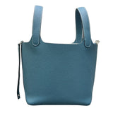 Mendy 22 CM Large size Top Quality Bucket Bags Women's Bag Lady Luxury Designer High End Bag TC Cowhide Golden Sliver