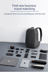 Kingsons  Anti-theft Men Backpack 180 Degree Open USB Charging Laptop Backpack 15.6 inch School Bags for Teenage Boys