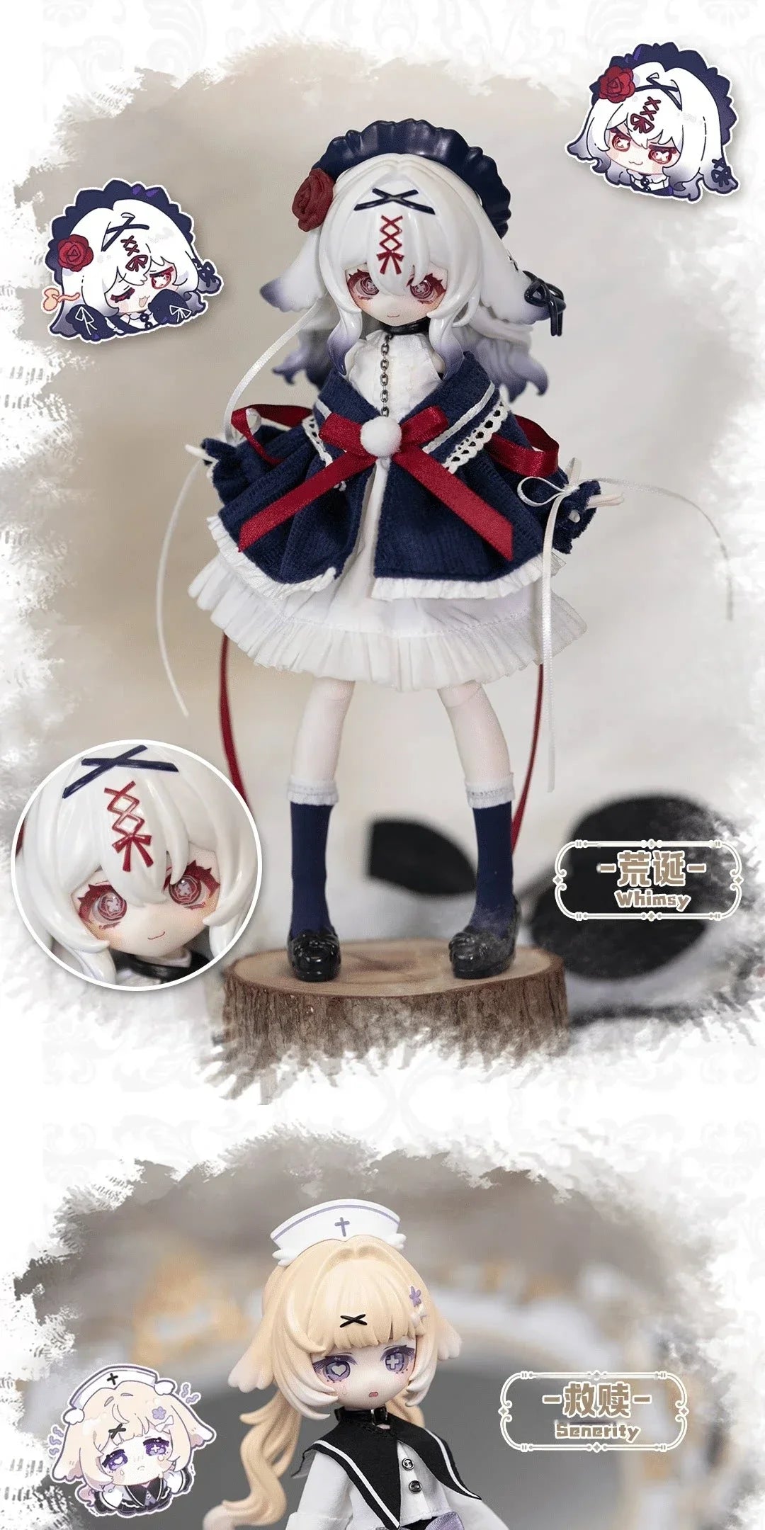 Meki Final Blessing Series 1/8 BJD Blind Box Mystery Box Toys Cute Action Anime Figure Kawaii Model Gift