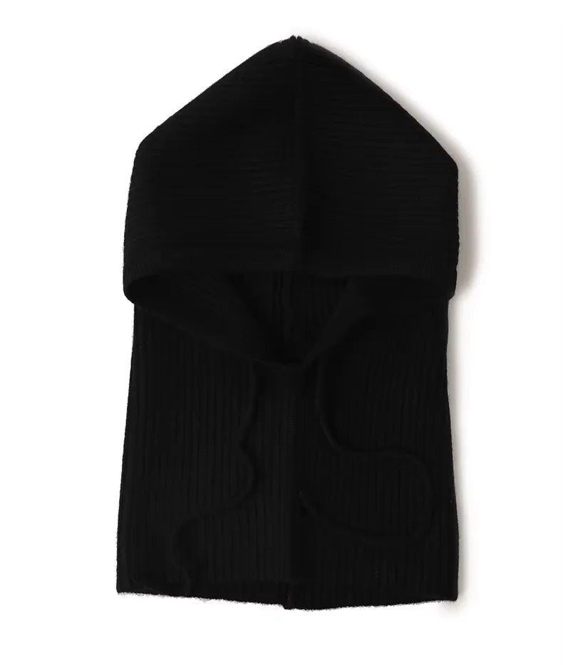 Women's Wool Knit Balaclava Hat – Warm Winter Ski Bonnet